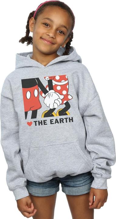 Produktbild Disney Mickey Mouse Heart The Earth Kapuzenpullover Mädchen (152, 158)