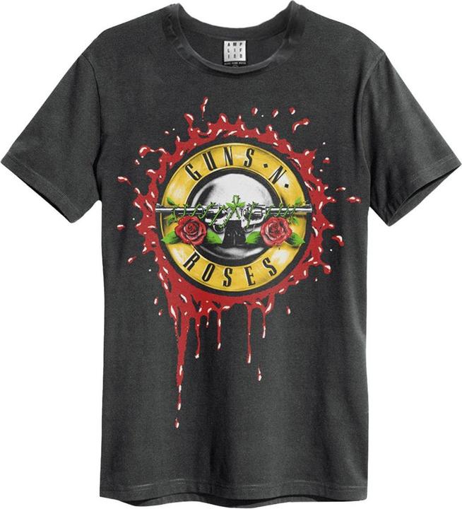 Actual product image Amplified Unisex Adult Bloody Bullet Guns N Roses T-Shirt (L)