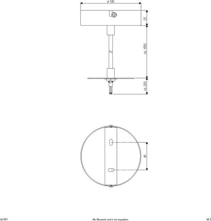 Immagine prodotto EVN ALPE01 pendolo tessile bianco