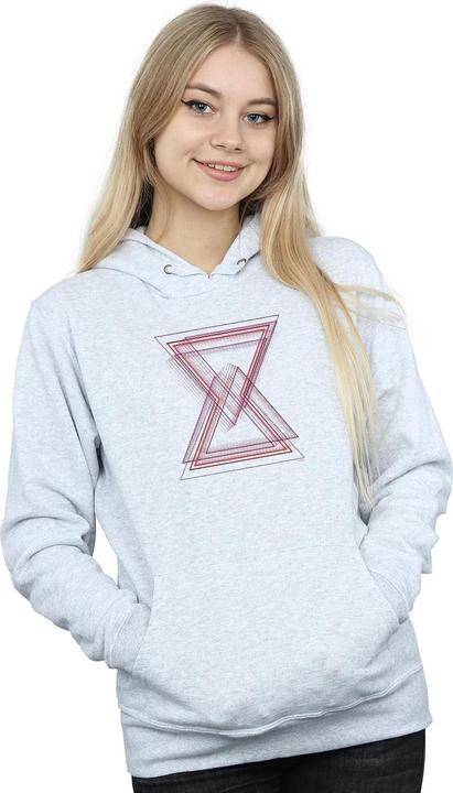 Actual product image Womens/Ladies Avengers Infinity War Black Widow Lines Hoodie (XXL)