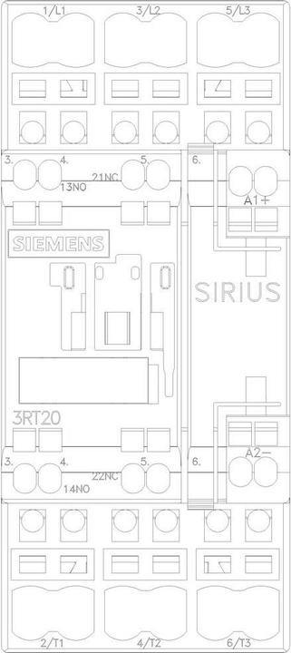 Actual product image Siemens Contactor 5,5kW 24Vdc size 0