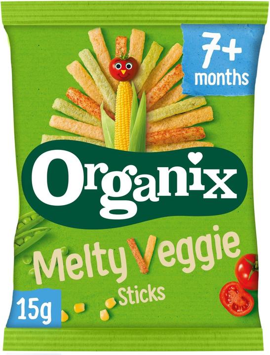 Immagine prodotto Organix Bastoncini di verdure divertenti da sgranocchiare (15 g)