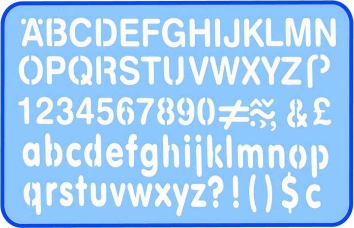 Produktbild Helix Schriftschablone 20mm Schrifthöhe