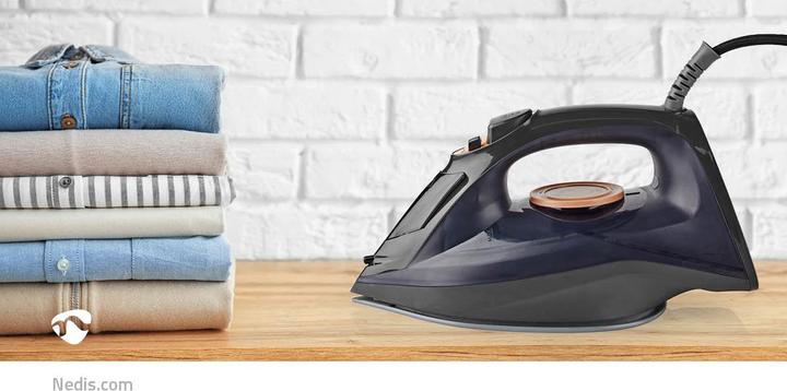 Immagine prodotto Nedis Ferro da stiro | 2200 W | Colpo di vapore | Ceramica | 0,26 l (2200 W, 0.01 g/min)