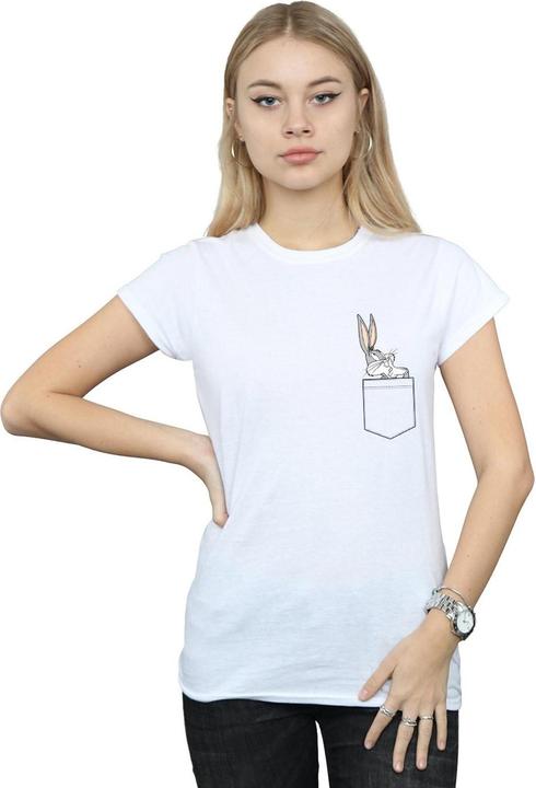 Image du produit Looney Tunes - T-shirt BUGS BUNNY FAUX POCKET - Femme (XXL)