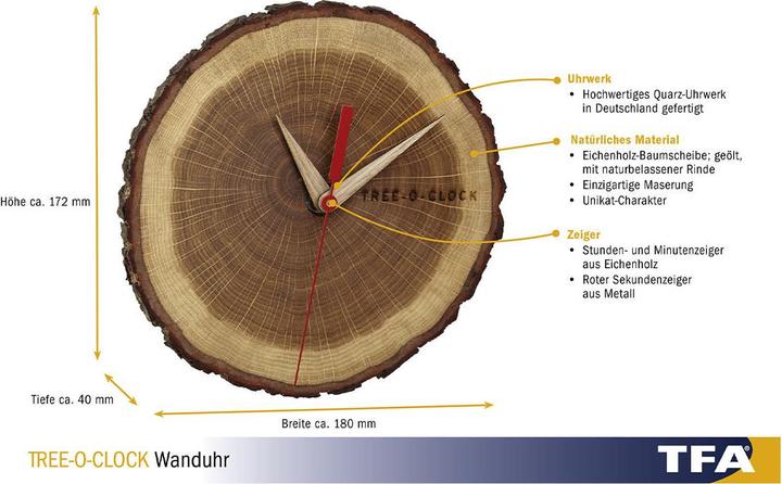 Actual product image TFA Tree o Clock (18 cm)