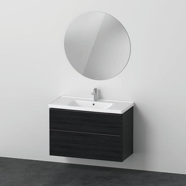 Actual product image Duravit D-Neo furniture set, furniture washbasin with wall-mounted vanity unit and LED mirror (round), 1000x