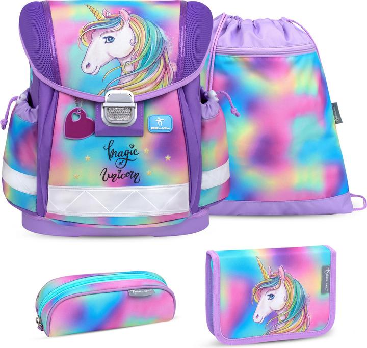 Produktbild Belmil CLASSY Schulrucksack-Set Rainbow Color (19 l)