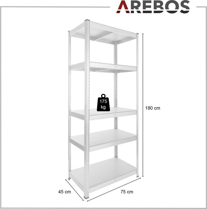 Actual product image Arebos Heavy duty shelf