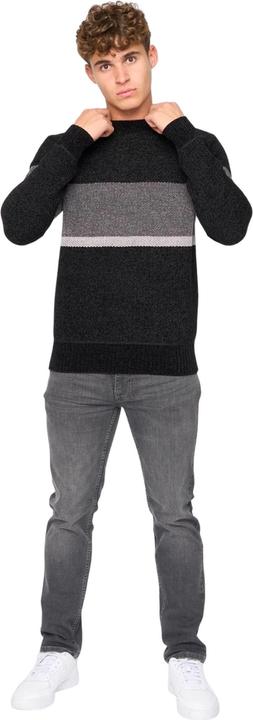Actual product image Bewley & Ritch Mens Kirkman Knitted Crew Neck Sweatshirt (L)