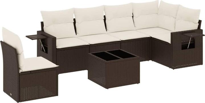 Immagine prodotto VidaXL Mobili da giardino Set di divani Set da giardino 7 pezzi Marrone