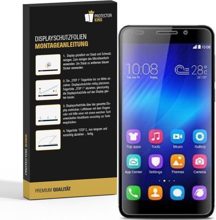 Produktbild Protectorking 3x Panzerfolie Anti-Shock HD Klar (3 Stück, Honor 6)