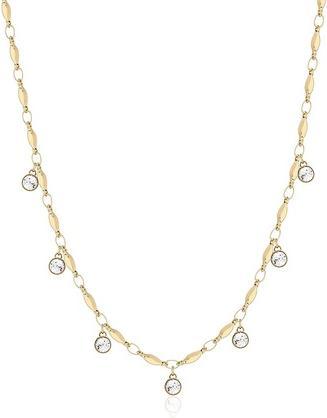 Brosway Sparkling Gold Plated Symphonia Crystal Necklace BYM141