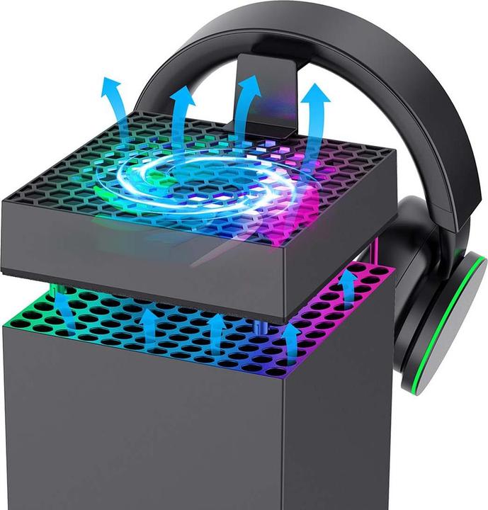 Produktbild - iPega XBX024S Multifunctional Charging RGB Stand with Cooling for Xbox