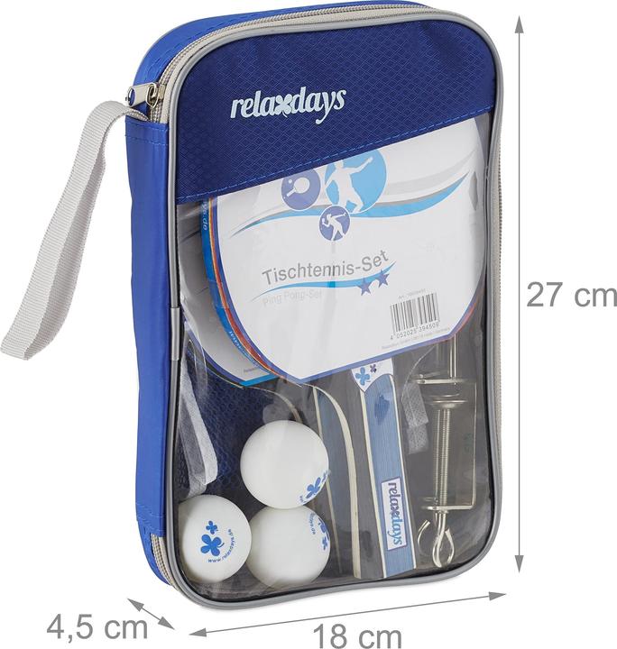 Actual product image Relaxdays 9pcs table tennis set