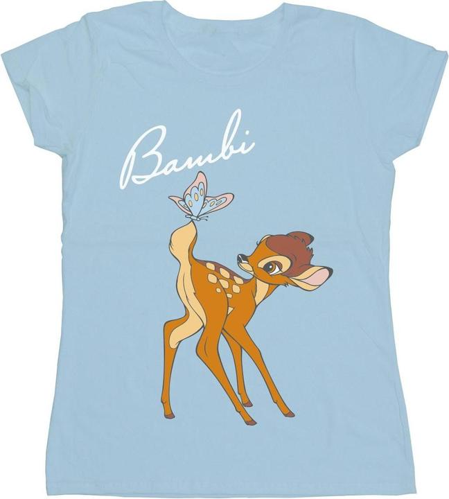 Actual product image Disney Womens/Ladies Bambi Butterfly Tail Cotton T-Shirt (M)