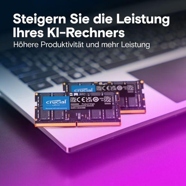 Actual product image Crucial DDR5-6400 Kit 48GB 2x24GB CSODIMM CL52 (2 x 24GB, 6400 MHz, DDR5 RAM, SO-DIMM)