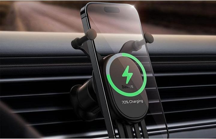Produktbild Baseus Stable Gravitational Wireless Charging Car Mount Pro 15W (black)