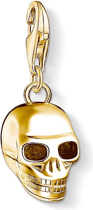 Produktbild Thomas Sabo Charm-Anhänger Totenkopf gold (Silber)