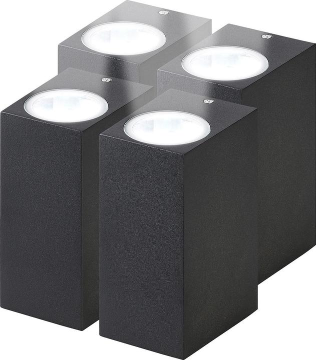 Immagine prodotto Lunartec Set di 4 applique LED angolari (GU10, IP44)