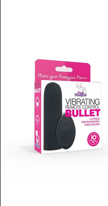 Actual product image Pink Pussycat Vibrating Remote Control Bullet