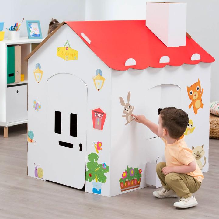 Immagine prodotto Feber Grande casa da colorare in cartone + adesivi