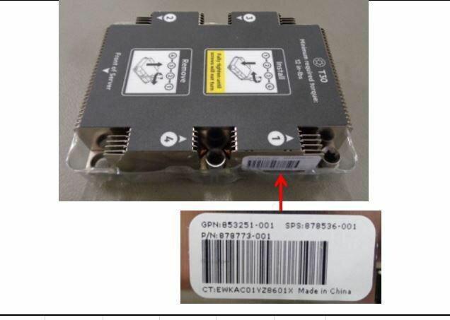 HPE Sps-Heatsink, Cpu, Standard