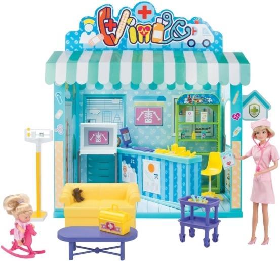 Kari Michell Doll's house with medical clinic