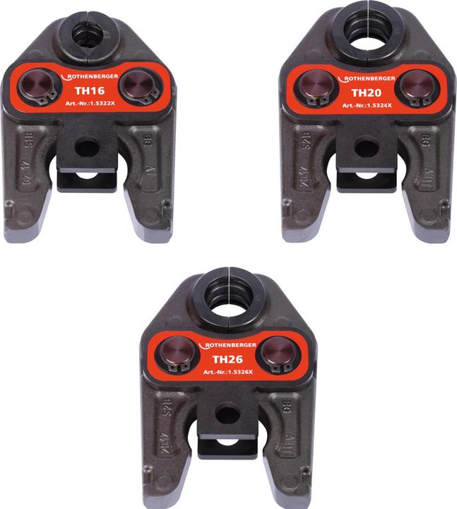 Rothenberger Ganasce di pressatura ROMAX® Standard Set TH 16-20-26 mm