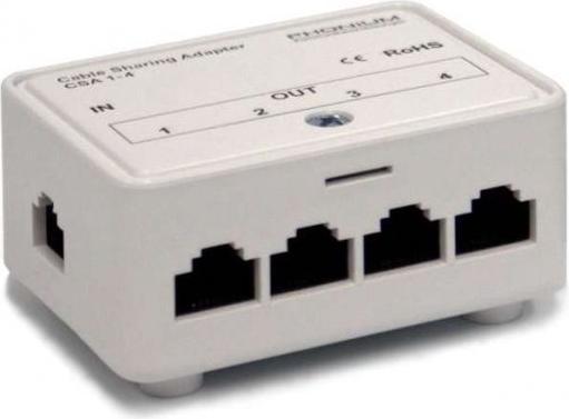 Produktbild Phonium Jack.Box CSA 1-4, Cable-Sharing, 4 x 2 Draht