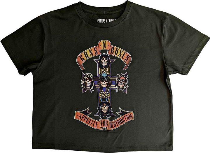 Guns N Roses Appetite For Destruction Crop Top (Girlie)