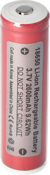 Produktbild Sanyo UR18650 Li-Ionen 3,6V - 3,7V 2600mAh geschützt (18650)