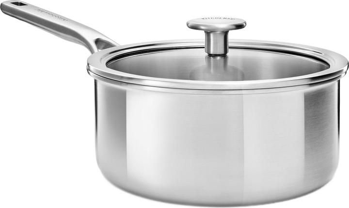 Produktbild KitchenAid 3PLY Cvd Saucepan 16cm / 1.50L Uncoated (16 cm, Stielkasserolle, Edelstahl)