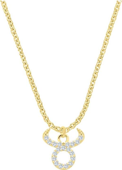 Produktbild Candy Halskette Sternzeichen Stier, 925 Sterling Silber, vergoldet (925 Sterling Silber, 18k vergoldet, 42 - 45 cm)