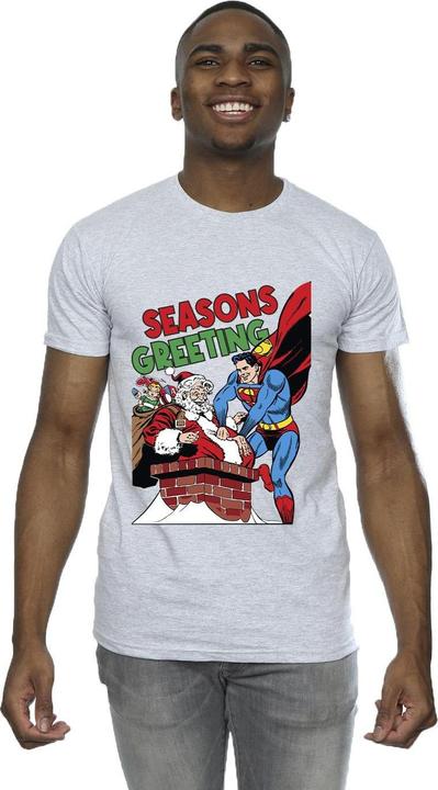 Actual product image Mens Superman Santa Comic T-Shirt (M)