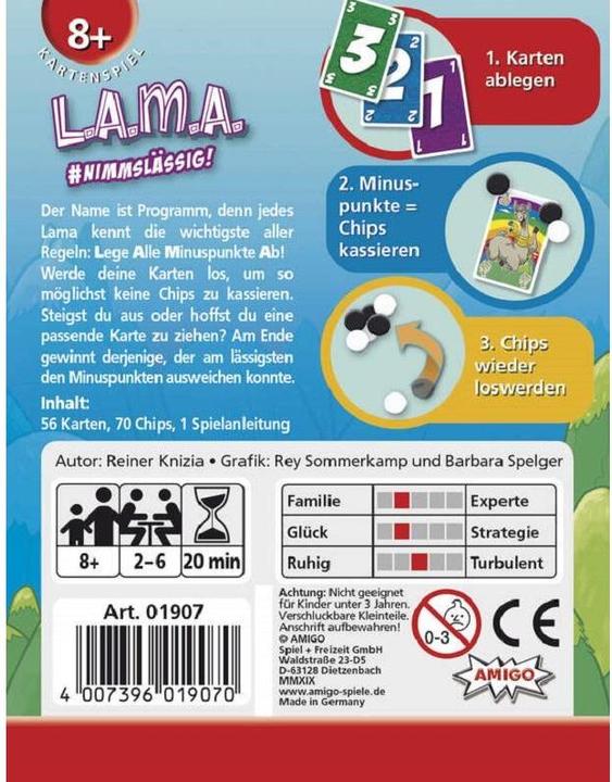 Actual product image Amigo Lama (German, French, Italian)
