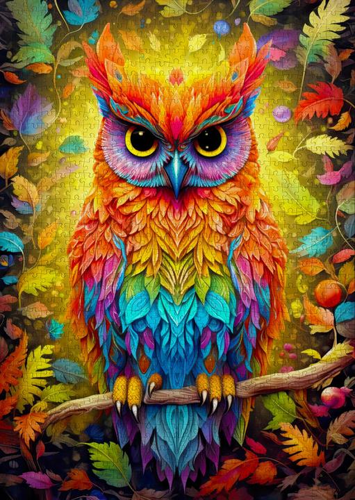 Actual product image Enjoy Puzzle Puzzle 1000 pieces - Autumnal Owl (1000 pieces)