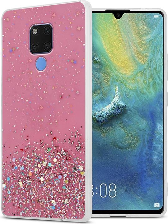 Rosa con glitter