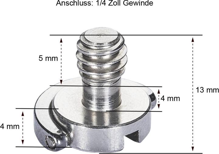Actual product image Walimex Camera mounting screws 1/4 inch (Swivel handle)