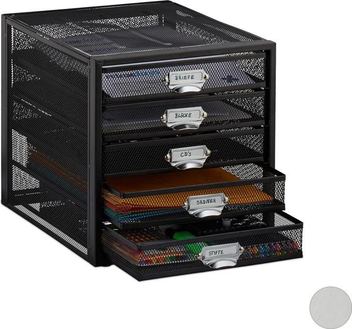Immagine prodotto Relaxdays Cassettiera da scrivania formato A4