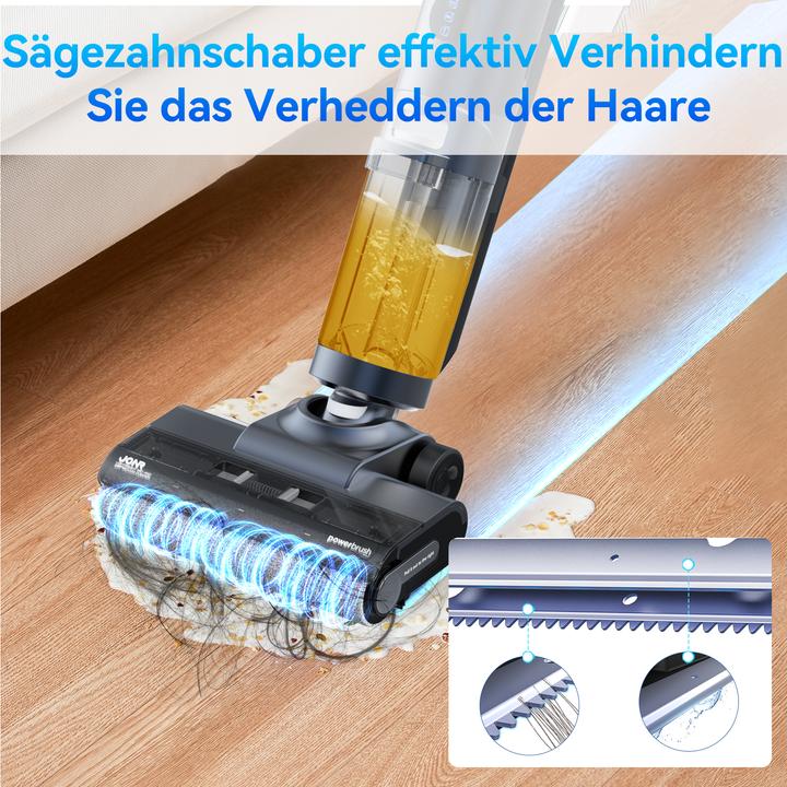 Produktbild Jonr ED12 Pro Nass Trockensauger 3-in-1 Staubsauger Kabellos,Beidseitige Kantenreinigung,9kPa