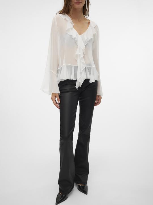 Actual product image Vero Moda Vmflash Mr Flared Coated Pants Noos (30)