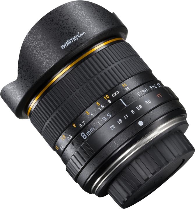 Produktbild Walimex pro Pro 8mm f/3.5 Fisheye, Canon (Canon EF-S, APS-C / DX)