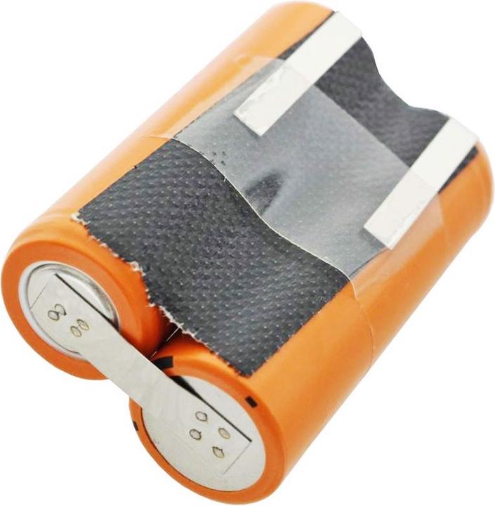 Produktbild Panasonic Akku 2HHR120 für Rasierer 2,4 Volt, mit Lötfahnen zum Selbstumbau, Neu: orange statt grün (1 Stk., 4/5 AA, 1200 mAh)