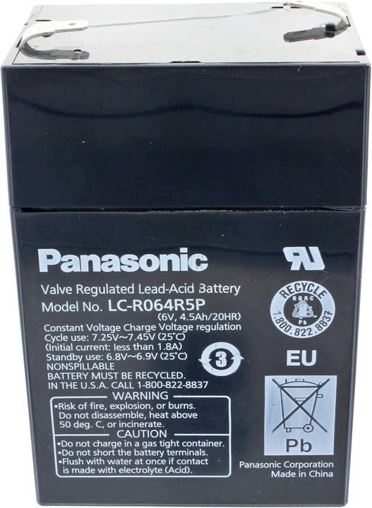 Produktbild Panasonic Akku LC-R064R5P, LC-R064R2P (6 V)