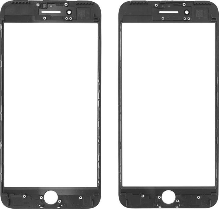 Produktbild OEM Displayglas für iPhone 7 Plus schwarz (Display, iPhone 7 Plus)