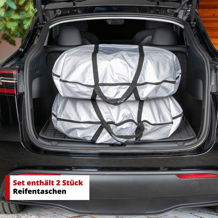 Image du produit Walser Sac de rangement pour pneus Lot de 2 taillee M, housse de protection robuste et étanche, sac à