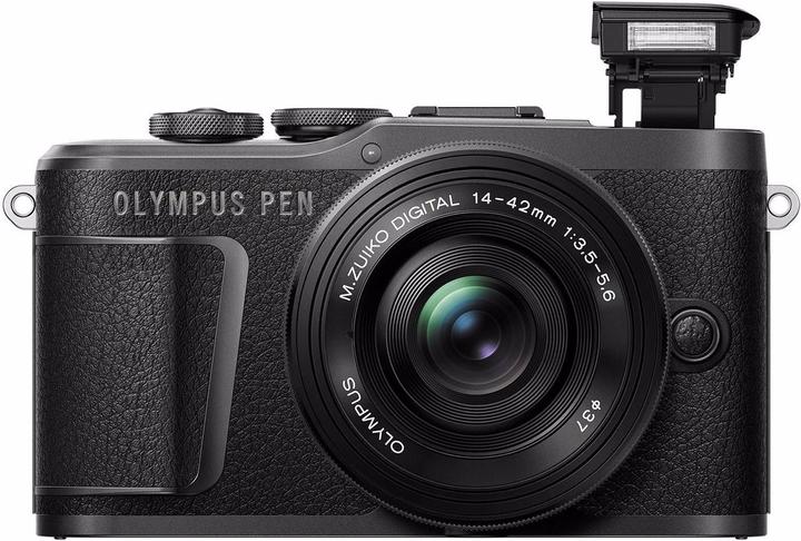 Produktbild Olympus PEN E-PL10 + ED 14-42mm EZ PANCAKE (Schwarz) (14 - 42 mm, 16.10 Mpx, 4/3)