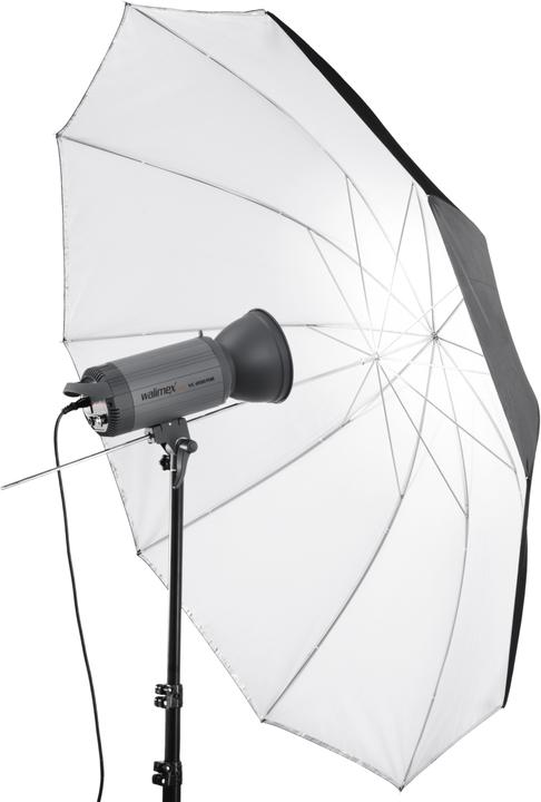 Immagine prodotto Walimex pro pro 2in1 Reflex- Ombrello a luce trasmessa (Ombrello, 150 cm)