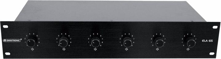 Omnitronic ELA 6S-Zonen LS-Regler 30W